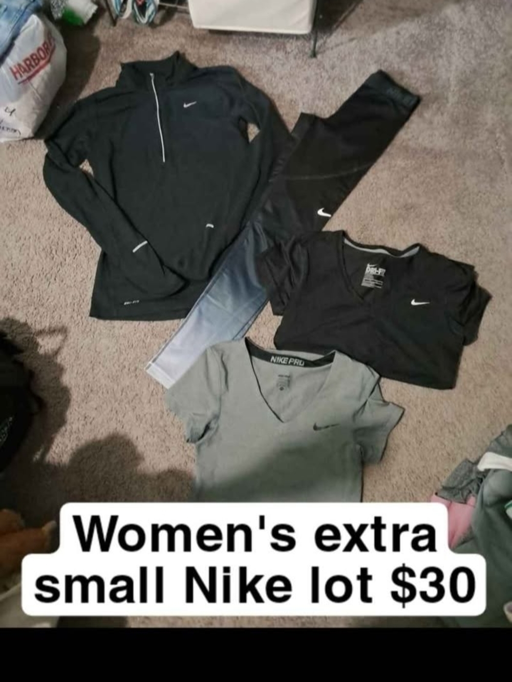 Nike Women's Active Top Lot - Black & Gray